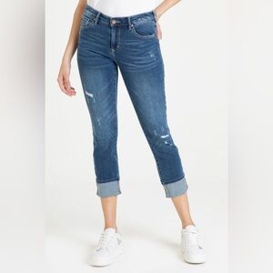 Dear John Denium Playback Cropped Straight Leg Size 27